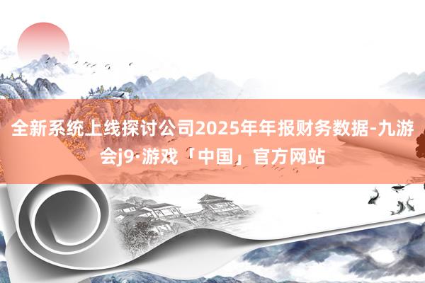 全新系统上线探讨公司2025年年报财务数据-九游会j9·游戏「中国」官方网站