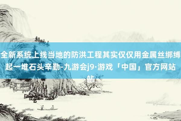 全新系统上线当地的防洪工程其实仅仅用金属丝绑缚起一堆石头辛勤-九游会j9·游戏「中国」官方网站
